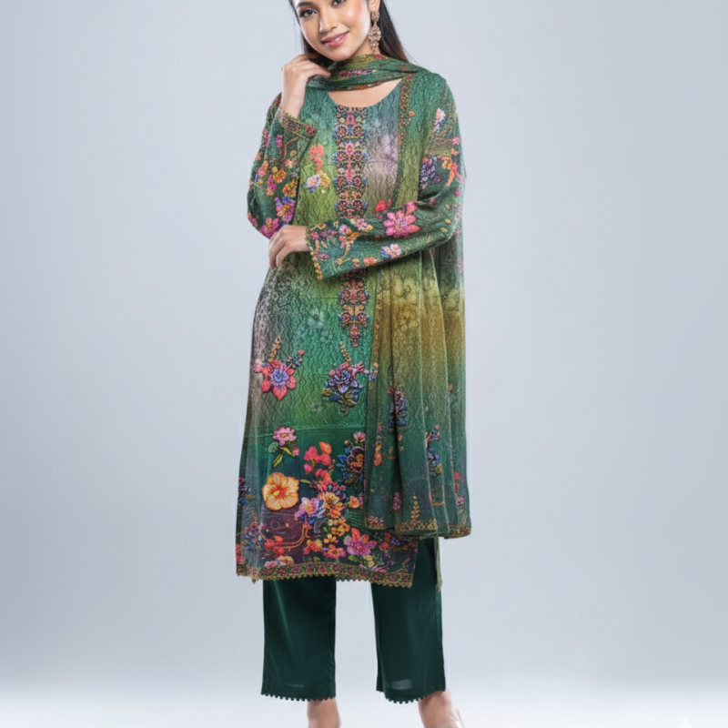 Zamzam A Grade Ready Made Three Piece