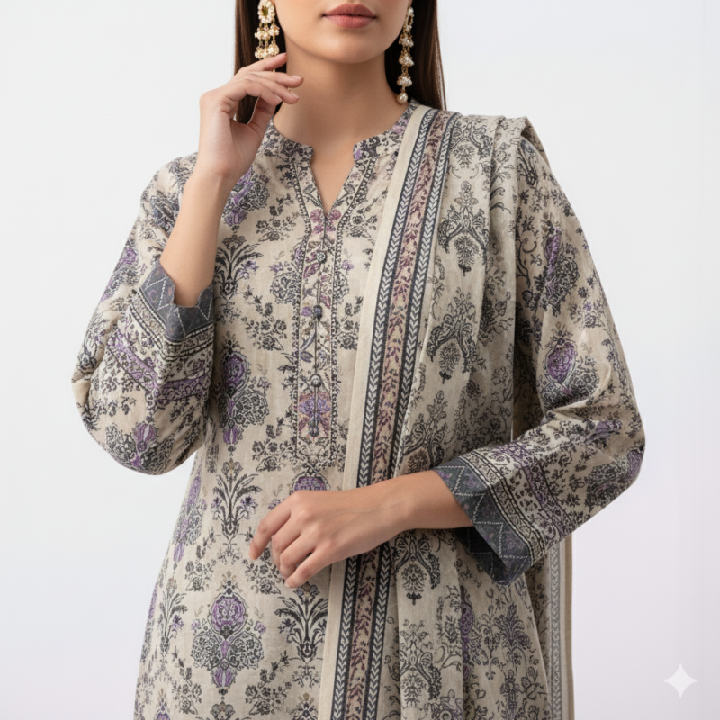 Zamzam A Grade Ready Made Three Piece