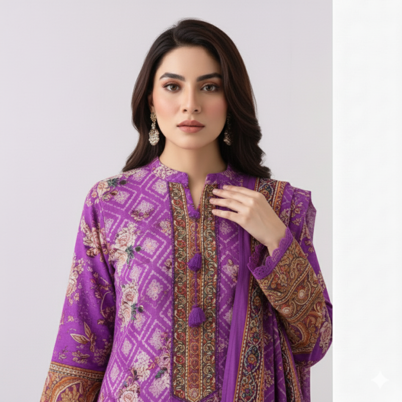 Zamzam A Grade Ready Made Three Piece